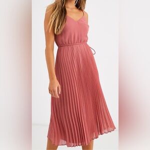 ASOS DESIGN Pleated Midi Dress